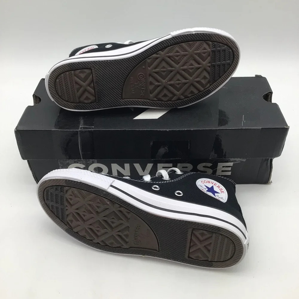 Converse Chuck Taylor All Star High Top Youth Black Sneakers 3J231 Size 1 Y NEW